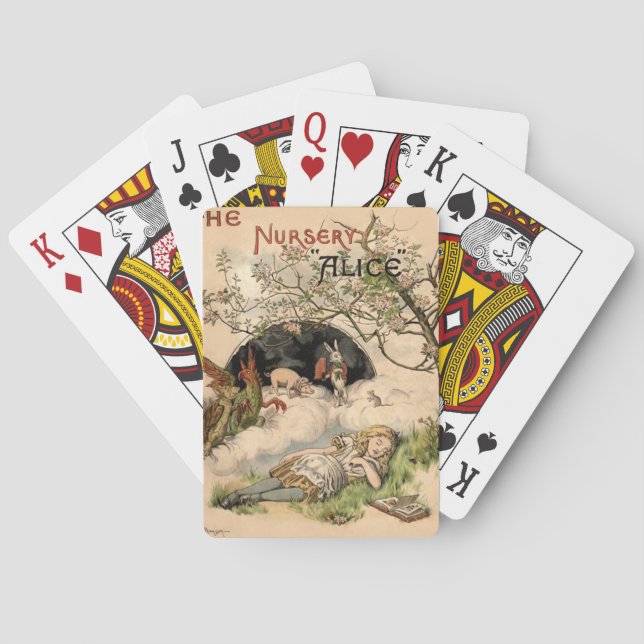 Alice im Wunderland Classic Illustration Spielkarten (Rückseite)