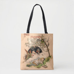 Alice im Wunderland Classic Illustration Tasche