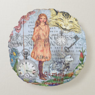 Alice im Wunderland Classic Rackham Rundes Kissen