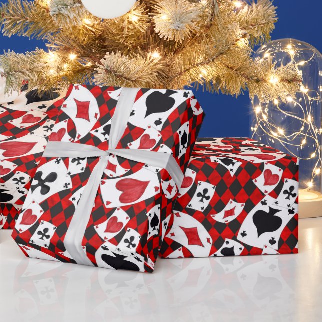 Alice im Wunderland Collage Weihnachtsgeschenk Geschenkpapier (Feiertage)