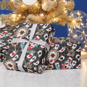 Alice im Wunderland Collage Weihnachtsgeschenk Geschenkpapier