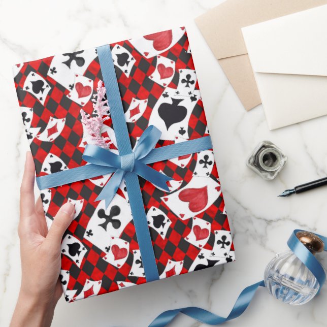 Alice im Wunderland Collage Weihnachtsgeschenk Wra Geschenkpapier (Schenken)