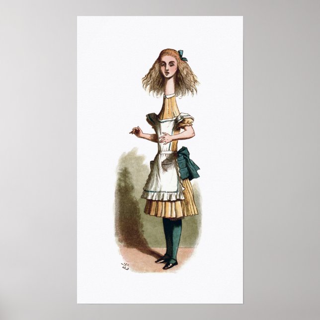 Alice im Wunderland Curiouser Poster Print (Vorne)