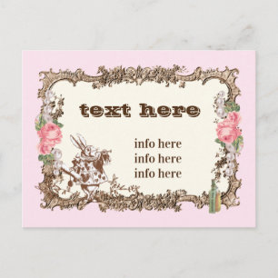 Alice im Wunderland danke Postkarte