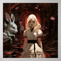 Alice im Wunderland Dark Surrealistisch