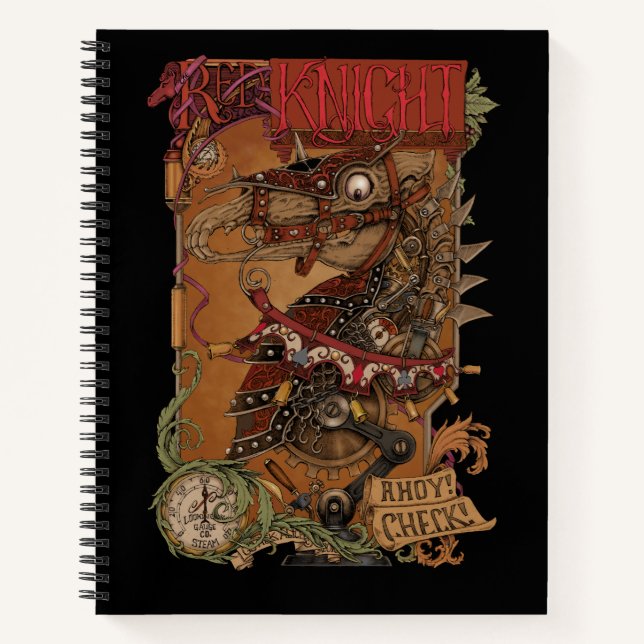 Alice im Wunderland Das Red Knight Notebook Notizbuch (Vorderseite)