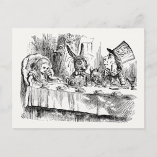 Alice im Wunderland - Das Tea-Party des Mad Hatter Postkarte