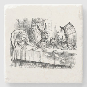 Alice im Wunderland - Das Tea-Party des Mad Hatter Steinuntersetzer