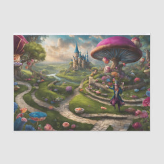 Alice im Wunderland-Dekoupage-Tissue-Papier Seidenpapier