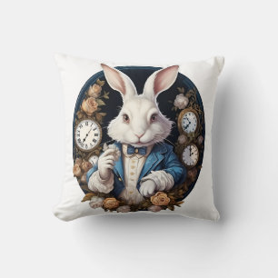 Alice im Wunderland der Weißen Kaninchen und Rose Kissen