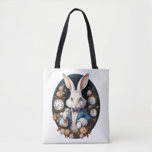 Alice im Wunderland der Weißen Kaninchen und Rose Tasche