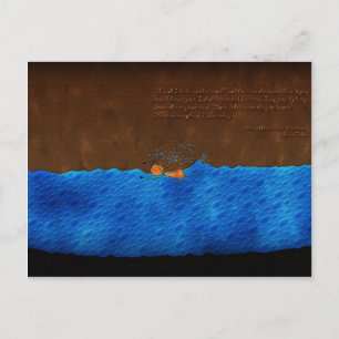 Alice im Wunderland des Tränenpools Postkarte