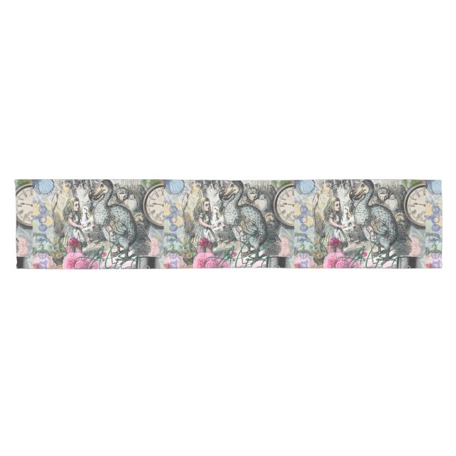 Alice im Wunderland Dodo Klassische Kunstwerke Kurzer Tischläufer (Horizontal)