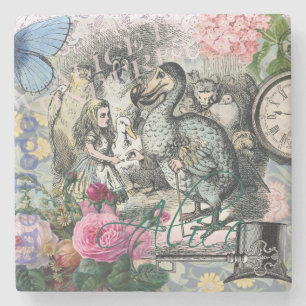 Alice im Wunderland Dodo Klassische Kunstwerke Steinuntersetzer