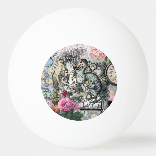 Alice im Wunderland Dodo Klassische Kunstwerke Tischtennisball (Vorderseite)