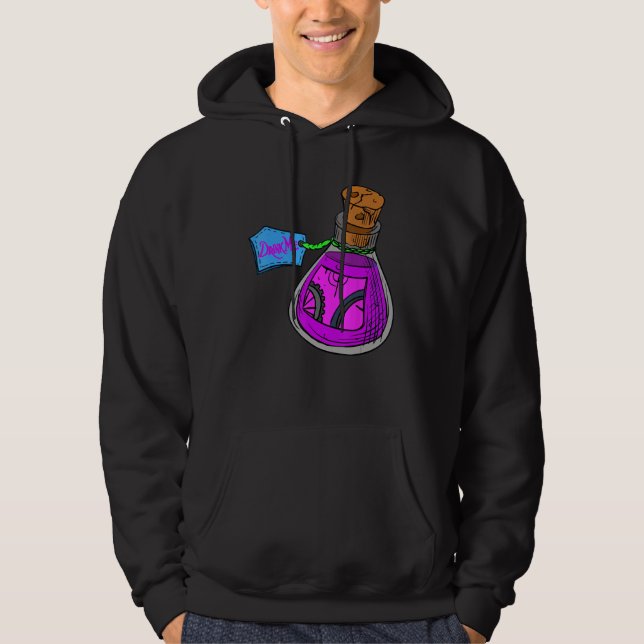 Alice im Wunderland Drink Me Flasche Hoodie (Vorderseite)