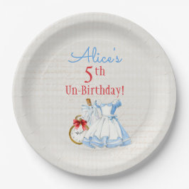 Alice im Wunderland Drink Me Pop blaues Kleid Pappteller