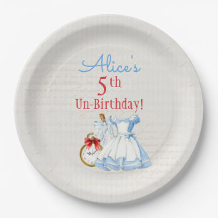 Alice im Wunderland Drink Me Pop blaues Kleid Pappteller