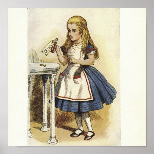 Alice im Wunderland-Druck TRINKEN MICH GIFT Poster