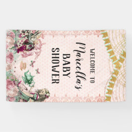 Alice im Wunderland Dusche Blush & Minze Banner