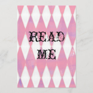 Alice im Wunderland Dusche Einladung