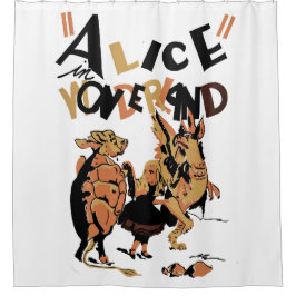 ALICE IM WUNDERLAND DUSCHVORHANG