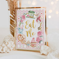 Alice im Wunderland EAT ME Party Unterschreiben