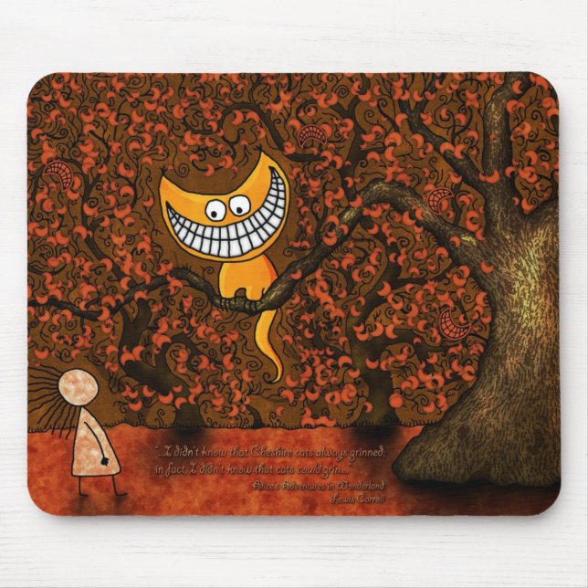 Alice im Wunderland - eine Cheshire-Katze Mousepad (Vorne)