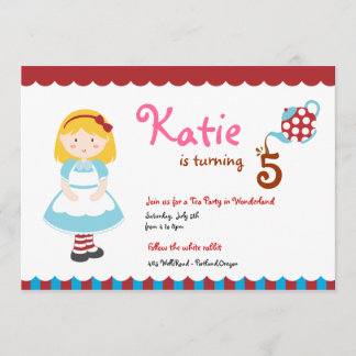 Alice im Wunderland Einladung