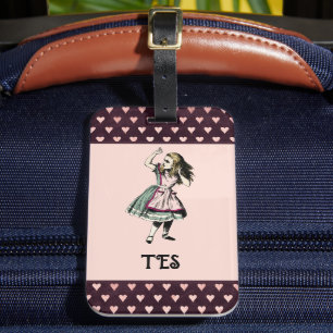 Alice im Wunderland Fairy Tale Monogramm Gepäckanhänger