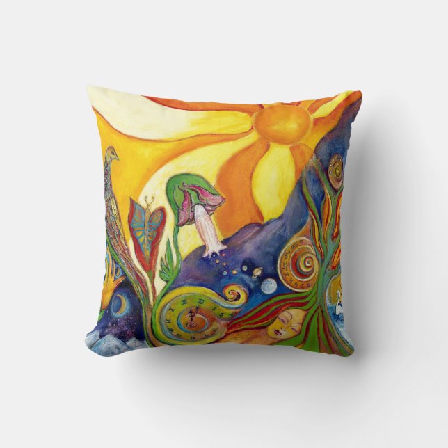 Alice im Wunderland Fantasy Fairy Sunshine Dream Kissen (Vorderseite)