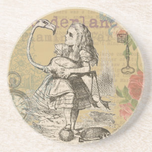 Alice im Wunderland Flamingo Klassiker Untersetzer