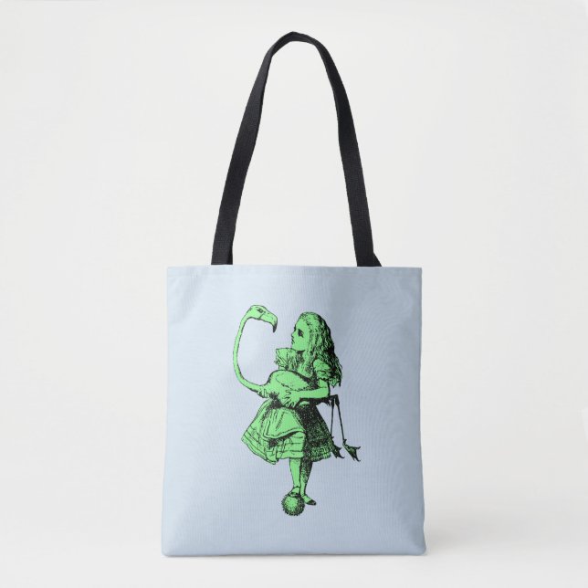 Alice im Wunderland & Flamingo Tasche (Vorderseite)