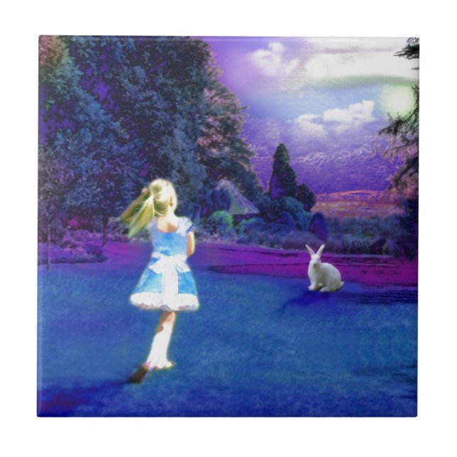 Alice im Wunderland Fliese (Vorderseite)