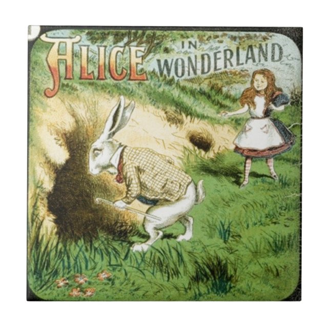 Alice im Wunderland Fliese (Vorderseite)