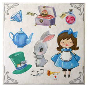 Alice im Wunderland Fliese