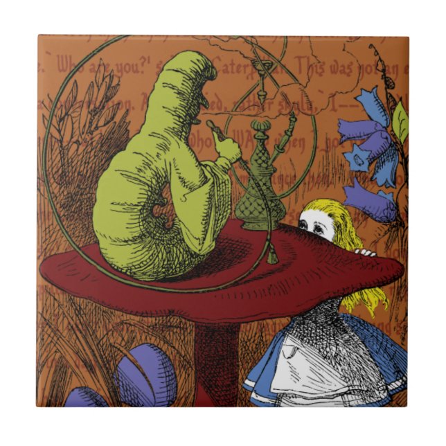 Alice im Wunderland Fliese (Vorderseite)