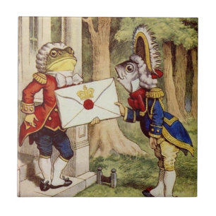 Alice im Wunderland-Fliese, die Lakaien Fliese
