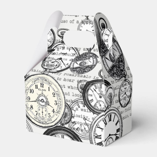 Alice im Wunderland für viktorianische Pocket Watc Geschenkschachtel (Rückseite)