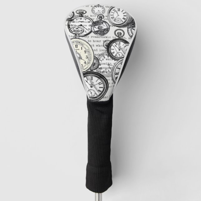 Alice im Wunderland für viktorianische Pocket Watc Golf Headcover (Vorderseite)