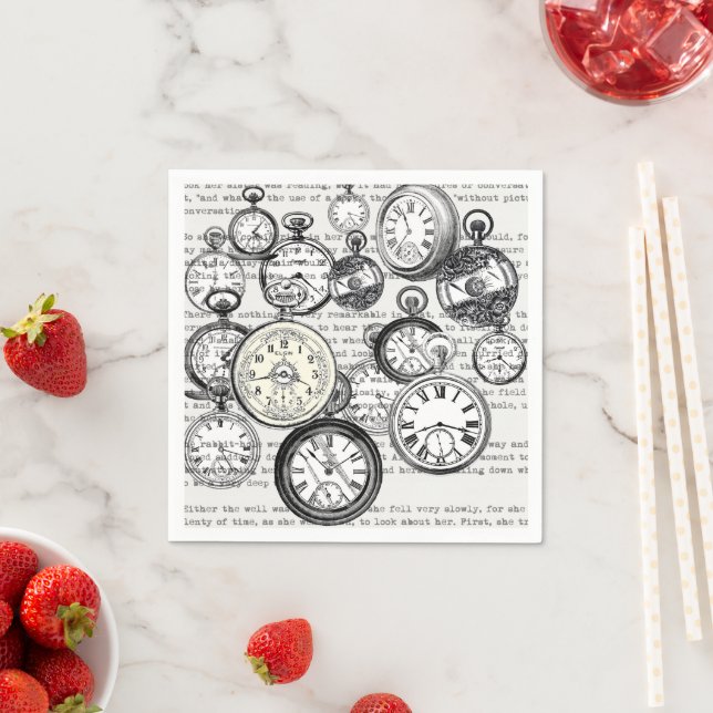 Alice im Wunderland für viktorianische Pocket Watc Serviette (Beispiel)