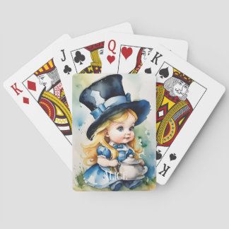 Alice im Wunderland für Wasserfarben Spielkarten