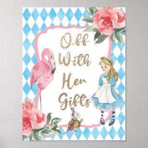 Alice im Wunderland Geburtstagsparty Geschenkdekor Poster