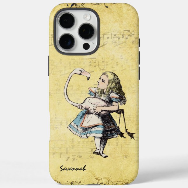 Alice im Wunderland gelb iPhone 16 Pro Max Hülle (Rückseite)