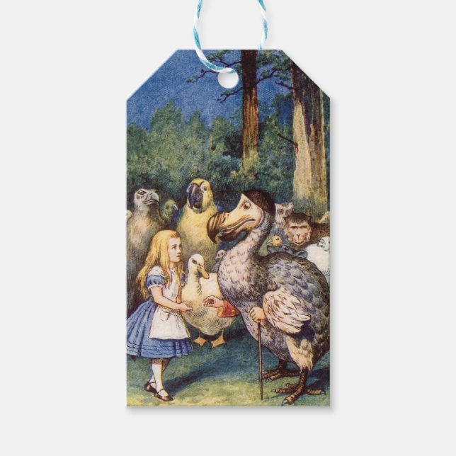 Alice im Wunderland Geschenkanhänger (Vorderseite)