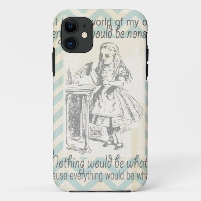 Alice im Wunderland-Geschenke Case-Mate iPhone Hülle (Rückseite)