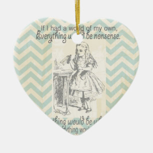 Alice im Wunderland-Geschenke Keramikornament