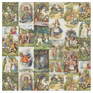 Alice im Wunderland-Gewebe Stoff