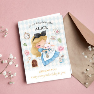 Alice im Wunderland Glücklicher Nicht-Geburtstags- Karte