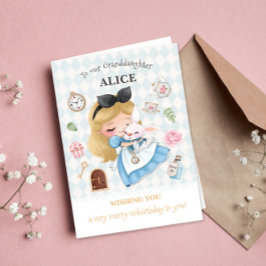 Alice im Wunderland Glückwunsch Geburtstagskarte Karte